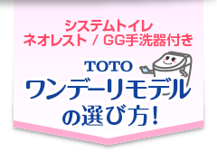 TOTO ワンデーリモデルの選び方