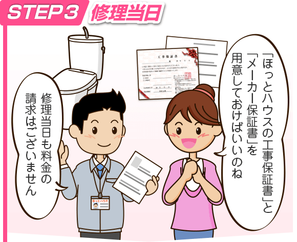 STEP3 修理当日