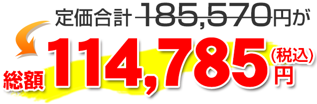 総額114,785円（税込）